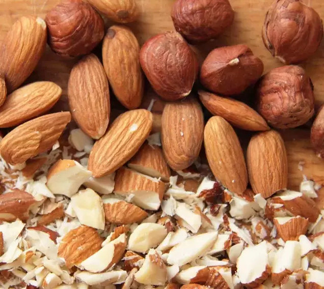 almonds and hazelnuts for potency